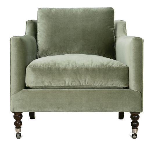 Picture of Madeline Express Chair - Antiqued Moss Velvet