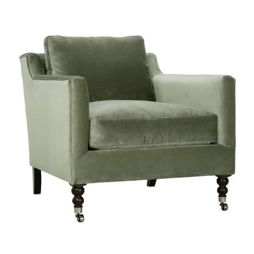 Picture of Madeline Express Chair - Antiqued Moss Velvet