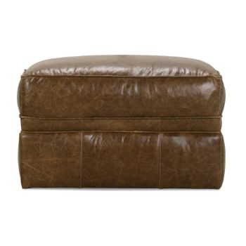 Picture of Kara To the Floor Leather Ottoman