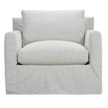 Picture of Sylvie Slipcovered Swivel Chair